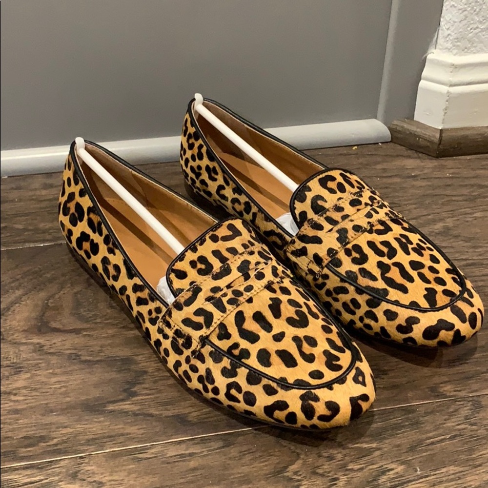 J. crew Leopard Loafer SZ 8